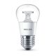 Philips LED Krone Klar 4W (25W) Varm hvid E27