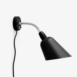 Arne Jacobsen Bellevue væglampe AJ9 - Sort/stål