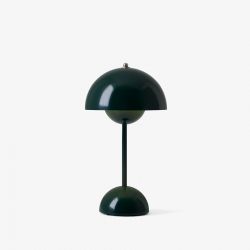 Flowerpot VP9 mini bordlampe m/batteri - Dark Green