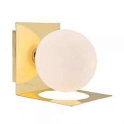Markslöjd Zenit væglampe - Messing/opal
