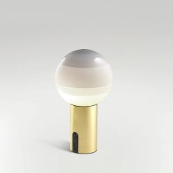 Marset Dipping Light Portable bordlampe - White/Brushed Brass
