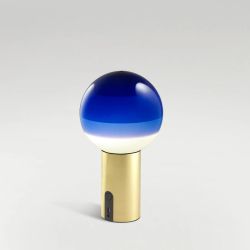 Marset Dipping Light Portable bordlampe - Blue/Brushed Brass