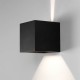 Box up/down LED væglampe - Sort