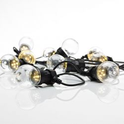 Dakke lyskæde med 10 LED lys - Klar