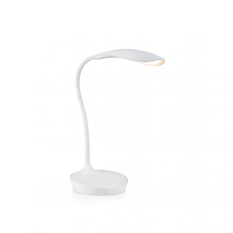 Swan bordlampe m/USB stik - Hvid